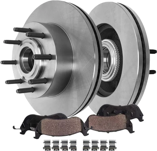Miniatura 58 de Detroit Axle - Kit de freno delantero para Volkswagen Golf Jetta City Beetle Rotores de freno de disco de repuesto pastillas de freno de cerámica