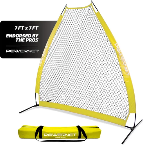 Miniatura 10 de PowerNet Baseball Training Equipment Baseball Net, Portable Softball Batting Practice Pitching Screen, 7-FT I-Screen or A-Frame Pitching Net