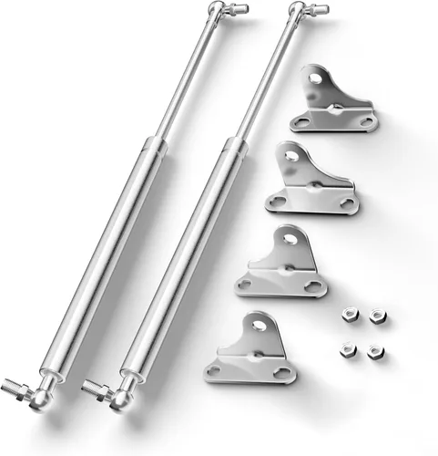 Miniatura 9 de Vepagoo Amortiguadores de Gas de 30 Pulgadas 35Lb/156N con Soportes de Montaje, Soportes de Elevación para Almacenamiento de Cama de RV Remolque