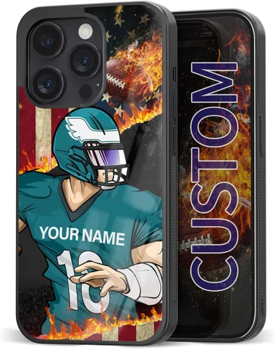 Fundas personalizadas para teléfono con diseño de camiseta de equipo de fútbol para niños y hombres, para iPhone 7 8 11 12 13 14 15 16 17 Pro Max