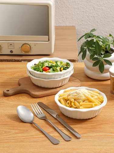 Miniatura 2 de LIFVER Sartenes de cerámica para hornear de 6 pulgadas, juego de 4 platos profundos para tartas de 11.6 onzas, mini platos redondos para tartas