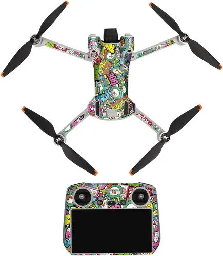 Miniatura 2 de YANHAO [Piezas de dron] para DJI Mini 3 Pro Drone Body y RC-N1 Control remoto Calcomanías de PVC Adhesivos de PVC a prueba de arañazos Juego de Rc 01