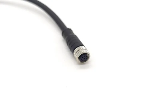 Miniatura 6 de Elecbee M8 Conector hembra recto cable de un solo extremo longitud de 3.3 ft (código 3 pines)