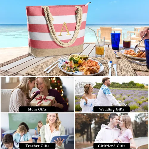 Miniatura 18 de YOOLIFE Beach Bags for Women - Travel Canvas Beach Tote, Pool Waterproof Bag, Travel Essentials, Gifts for Women Birthday