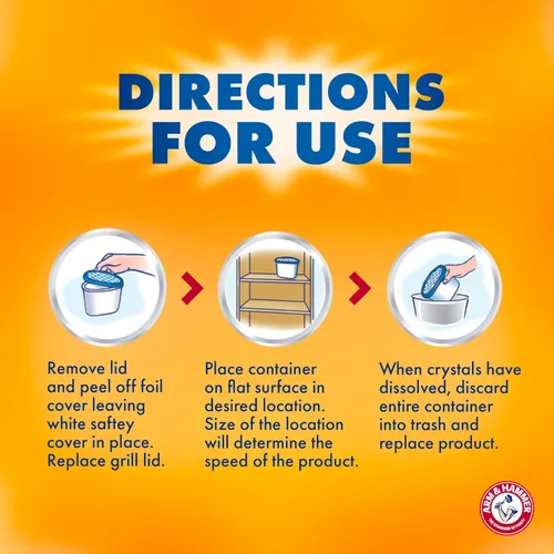 Miniatura 8 de Arm & Hammer Essentials Absorvedor de humedad desechable y eliminador de olores, sin fragancia, 1 lb., atrae y atrapa la humedad excesiva