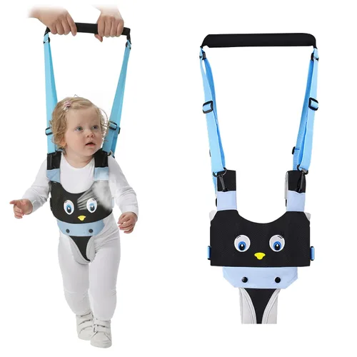 Miniatura 12 de IULONEE Andador de bebé, arnés de mano para niños pequeños, cinturón protector, para actividades infantiles, ajustable, de pie, ayudante de Gris