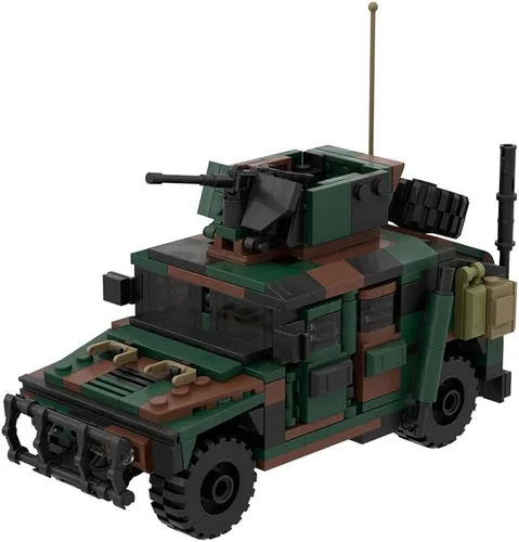 Miniatura 4 de Kit de construcción de vehículos blindados M998A1 de Karoyd Technic, juego de bloques de construcción de la serie militar blindada (355 piezas)