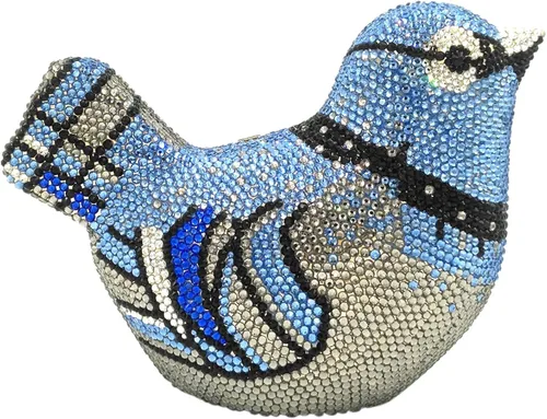 Miniatura 4 de Bolsos de noche de cristal para mujer embragues bolso cadena cartera bolsos elegantes fiesta pájaro