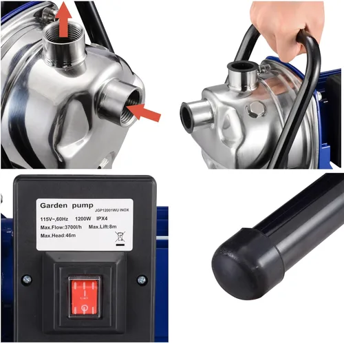 Miniatura 6 de Yescom 814gph portátil mini transferencia eléctrica bomba de agua Waterbeds acuarios jardín 304 acero rociador bomba