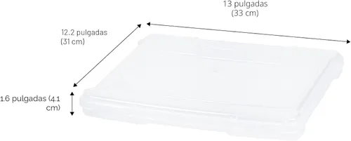 Miniatura 2 de IRIS USA Caja Organizadora de Almacenamiento para Juegos de Mesa y Manualidades con Tapa de Cierre a Presión, Paquete de 4 Contenedores de Plástico