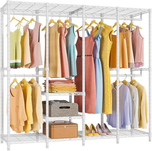 Miniatura 10 de VIPEK V40 Perchero de Ropa Mediano de Servicio Pesado Perchero de Ropa para Colgar Ropa, Percheros de Ropa Multifuncionales para Dormitorio