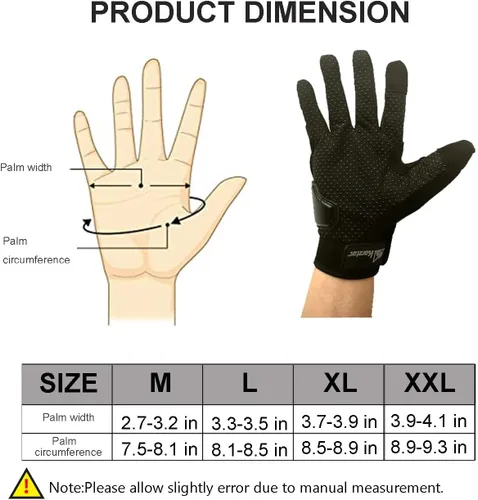 Miniatura 6 de OUNIXUE Guantes de motocross para hombres y mujeres, guantes de motocross para pantalla táctil, dedos completos, antideslizantes, MX MTB ATV BMX
