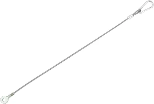 Miniatura 3 de QWORK Cables de seguridad para luces de escenario de 11.8 pulgadas, paquete de 20 cables de iluminación de DJ de acero inoxidable, cable