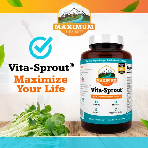 Miniatura 7 de Vita-Sprout - Mezcla de multivitamínicos y fitonutrientes integrales, 120 cápsulas