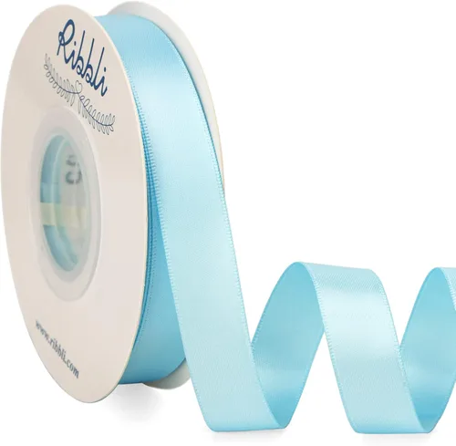 Miniatura 43 de Ribbli - Cinta de satén de doble cara dorada, 1 pulgada x 25 yardas, uso para ramo de lazos, envoltura de regalos, decoración de boda Dorado