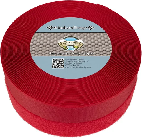 Miniatura 18 de Country Brook Design Cierre de velcro para coser no adhesivo de 2 pulgadas (beige, 50 yardas)