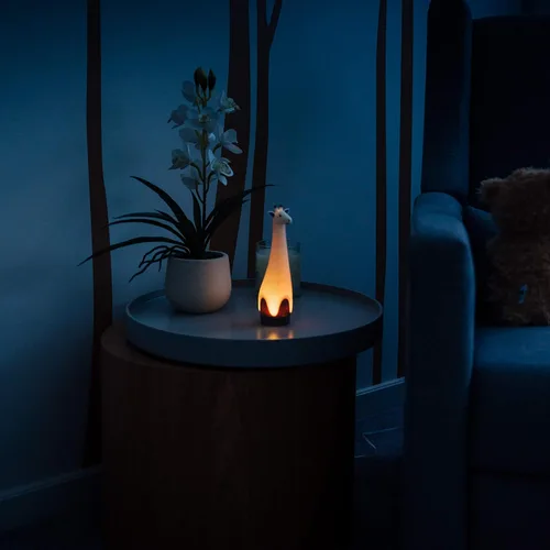 Miniatura 6 de Zazu Kids Luz nocturna antorcha linterna jirafa juguete - Niños LED inalámbrico rosa lámpara, luz de noche, múltiples opciones de color, apagado