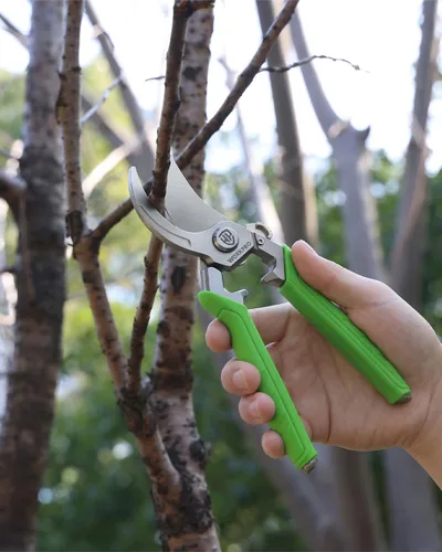 Miniatura 8 de WORKPRO Tijeras de podar de derivación de 8.5 pulgadas, tijeras de jardín profesionales con cuchillas de acero inoxidable forjado, capacidad