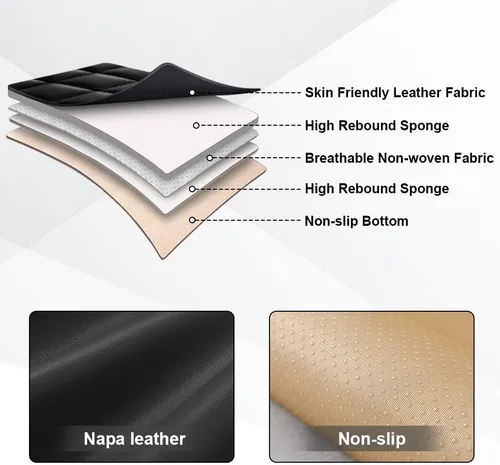 Miniatura 6 de Fundas de Asientos Compatibles con Toyota Corolla 2015-2026 Funda de Asiento de Automóvil de Cuero, Elegante Impermeable Transpirable Fácil