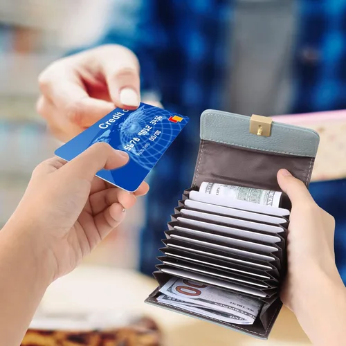 Miniatura 5 de Fundas de tarjetas para mujer Verde agua