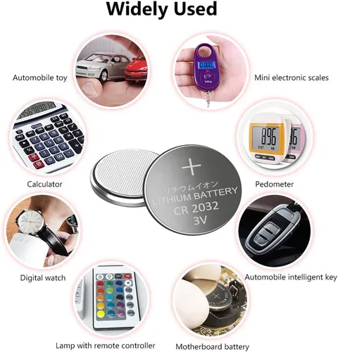 Miniatura 5 de 100pcs 2032 batería de celda de moneda CR2032 3V batería de botón de litio