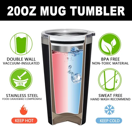 Miniatura 3 de SpenMeta Regalos para abuelos: gran Navidad, regalo del día del padre para el abuelo de parte de los nietos, vaso de aislamiento al vacío de 20