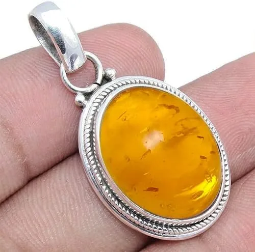 Miniatura 3 de Colgante de plata de ley 925 Joyería de plata hecha a mano para mujer, colgante de piedras preciosas naturales, regalo perfecto para ella