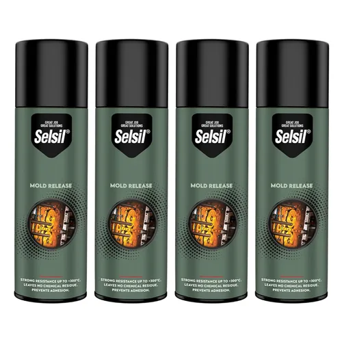 Miniatura 7 de SELSIL Aerosol en Spray Liberador de Moldes de Silicona (400 ml) Liberador de Moldes de Resina Profesional, Antiadherente, Secado Rápido y Fácil