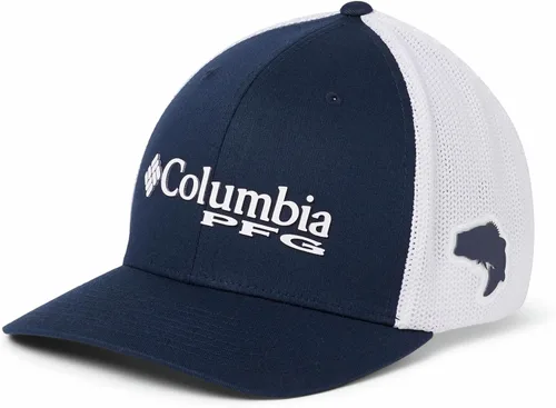 Columbia - Gorra de malla con bandera con árboles unisex para adultos, corona alta