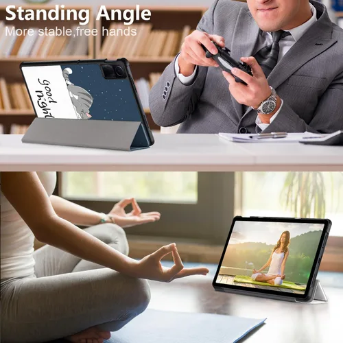 Miniatura 7 de Lazycat - Funda para Xiaomi Redmi Pad SE de 11 pulgadas, carcasa rígida con soporte delgado para Redmi Pad SE 11 2023 con función de encendido