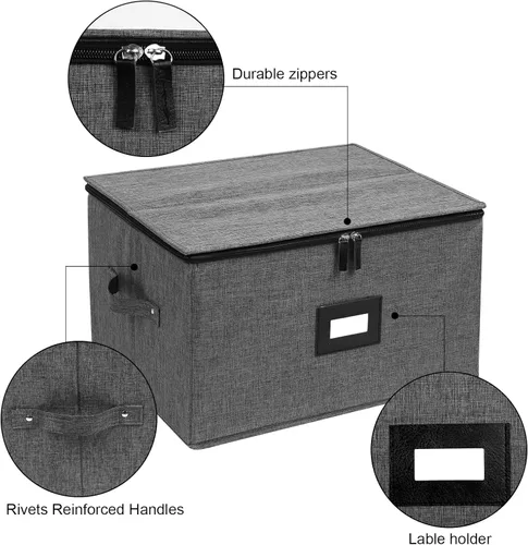 Miniatura 3 de Mayniu Contenedores de almacenamiento de copas, caja de almacenamiento de copas de vino con divisores para vasos, cristalería, cristal, cajas