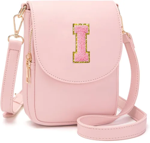 Miniatura 93 de Viverte Bolso Cruzado para Niñas Adolescentes Pequeñas, Bolso Inicial para Celular, Pequeña Cartera para Niños Pequeños, Bolso de Cuero con Tres