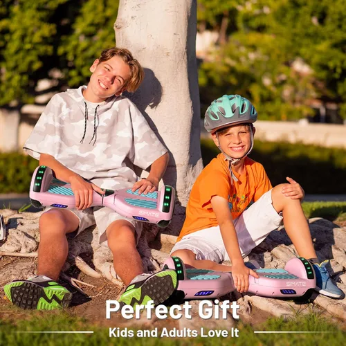 Miniatura 6 de SIMATE Hoverboard - Aeropatineta Bluetooth todo terreno con luces LED y control de aplicación, regalos para niños, adultos, niñas, niños, para todas