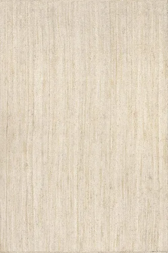 Miniatura 3 de nuLOOM 8x10 Rigo Alfombra de yute tejida a mano, color blanco hueso, diseño rústico de granja, fibra natural, para dormitorio, sala de estar