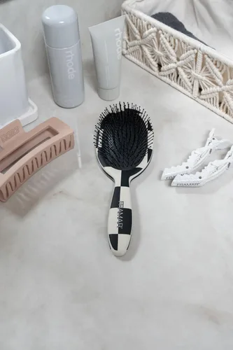 Miniatura 8 de FRAMAR Cepillo desenredante con estampado a cuadros – Cepillos para cabello húmedo para mujeres, cepillo de pelo para mujer, accesorios