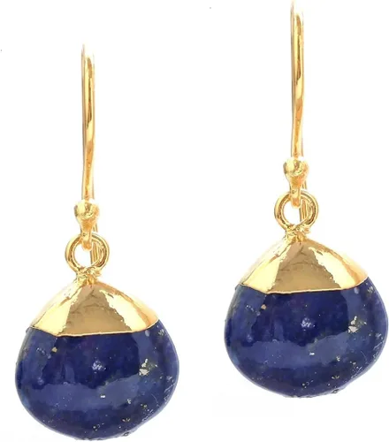 Miniatura 13 de Gempires - Pendiente de gancho de pera natural, pendiente de meditación, joyería hecha a mano, regalo para ella