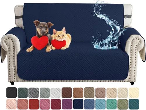 Miniatura 40 de XINEAGE Funda 100% impermeable para silla y sofá para mascotas, funda antideslizante para sofá, fundas lavables para silla, protector de muebles