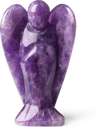 Miniatura 17 de YATOJUZI Estatua de ángel de obsidiana negra de 5 cm decorativa con cristales curativos de Reiki, piedra natural pulida tallada a mano, figuritas