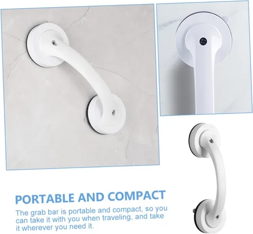 Miniatura 6 de NOLITOY Pasamanos de baño Armarios de cocina, asas de succión Barras de agarre de acero inoxidable Manijas de gabinete de equilibrio Barra