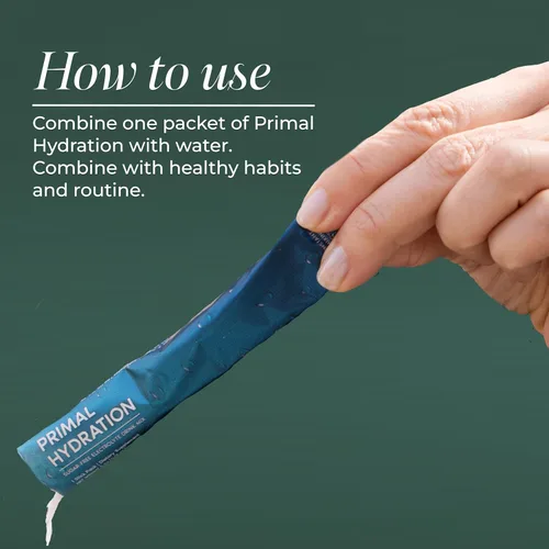 Miniatura 4 de Primal Harvest Paquetes de electrolitos en polvo Primal Hydration, paquetes fáciles de abrir, mezcla de bebida energética