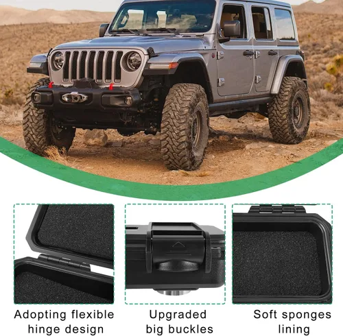 Miniatura 3 de Llavero magnético debajo del automóvil, caja magnética impermeable para llaves para ocultar una llave en el exterior con 2 imanes fuertes, llavero