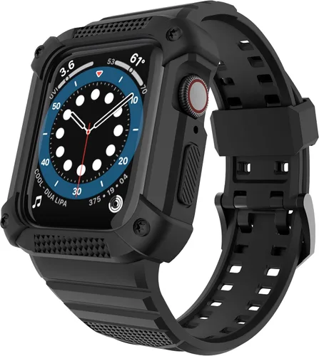 Miniatura 13 de Compatible con Apple Watch Band de 1.614 pulgadas, 1.575 pulgadas, 1.496 pulgadas, carcasa protectora resistente para hombres, con correa deportiva