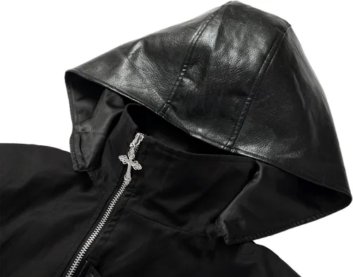 Miniatura 5 de Abrigo steampunk para hombre, chaqueta gótica, abrigo de cuero, disfraz medieval
