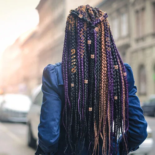 Miniatura 5 de EUBUY 28 piezas de joyería dorada para el cabello para trenzas, accesorios Loc Jewelry para rastas, anillos ajustables para el cabello, puños
