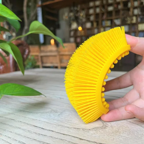 Miniatura 5 de Cepillo sensorial prémium para niños o autismo, limpiador corporal de silicona suave, cepillos sensoriales 2 en 1 para terapia ocupacional, esponja