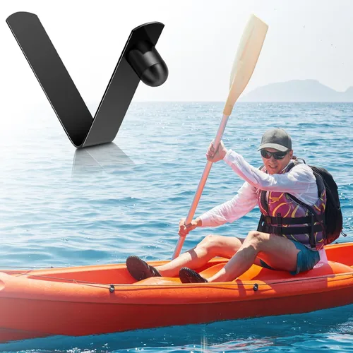 Miniatura 4 de Moxweyeni 8 clips de resorte con botón de presión, clips de poste de tienda de campaña de acero inoxidable, clips de resorte de remo para kayak