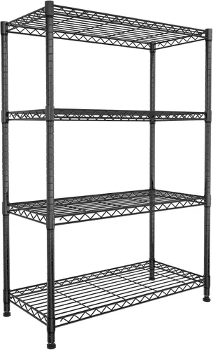 Miniatura 22 de Estantes de almacenamiento de 5 estantes, estantería de metal NSF, estante de almacenamiento de garaje, estantes de alambre ajustables, organizador