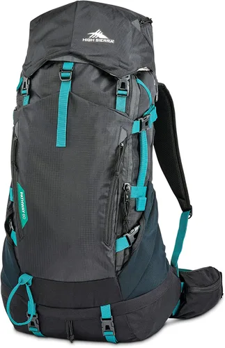 Miniatura 16 de High Sierra Pathway 2.0 Mochila con funda de almacenamiento de hidratación, para senderismo, ciclismo, camping, viajes, verde bosque/negro, 60