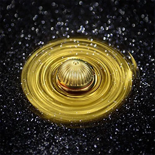Miniatura 2 de Umnodobn Fidget Spinner Dorado Orbe Mágico Juguetes para la Ansiedad Alivio del Estrés Reductor Giro Fidgets Rodamiento de Mano Tri Spinner Spinners