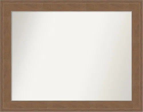 Miniatura 86 de Amanti Art Espejo de baño marrón para sobre el fregadero, 25 x 25 pulgadas, hecho a medida, espejo de tocador cuadrado marrón medio, marco de madera
